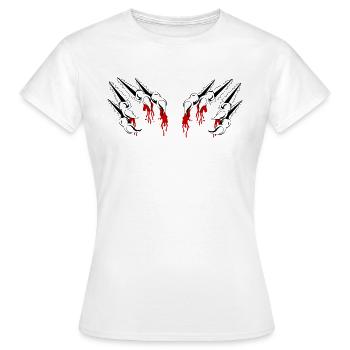 krallen - Frauen T-Shirt - Weiß - Vorne - AI Model Female 172 dark (172cm)