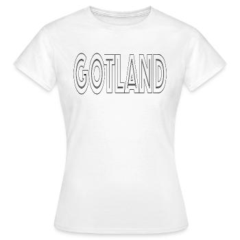 Province Gotland - T-shirt Femme - blanc - Devant - AI Model Female 172 dark (172cm)