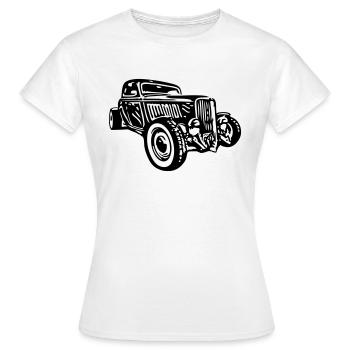Hot Rod - Frauen T-Shirt - Weiß - Vorne - AI Model Female 172 dark (172cm)