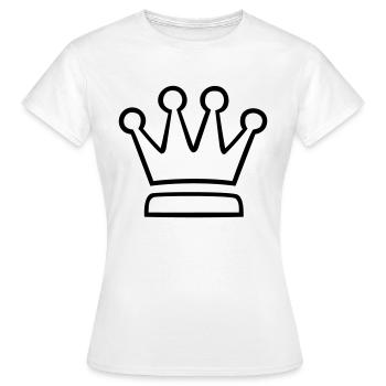Couronne (couronne) 04.0 - T-shirt Femme - blanc - Devant - AI Model Female 172 dark (172cm)