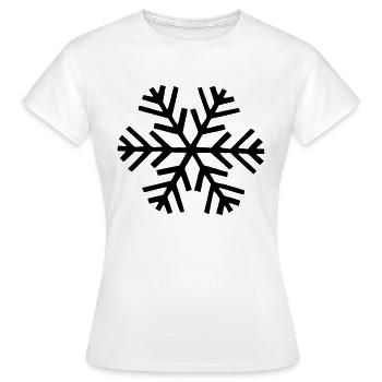neige flocon de neige - T-shirt Femme - blanc - Devant - AI Model Female 172 dark (172cm)