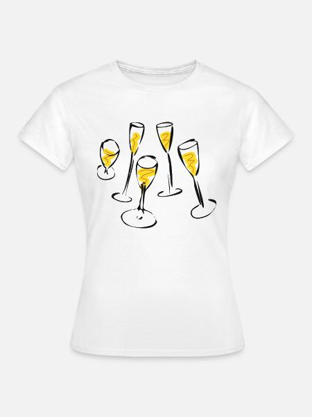 Sekt - Frauen T-Shirt - Weiß