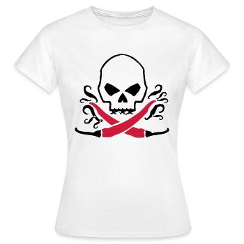 Chilli skull - Frauen T-Shirt - Weiß - Vorne - AI Model Female 172 dark (172cm)