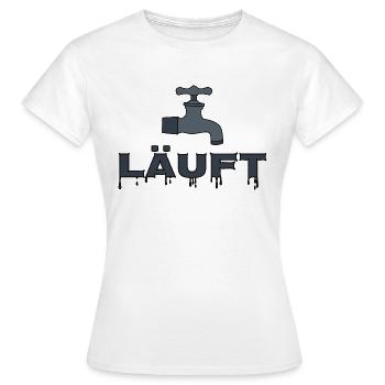 Robinet d’eau en marche - T-shirt Femme - blanc - Devant - AI Model Female 172 dark (172cm)