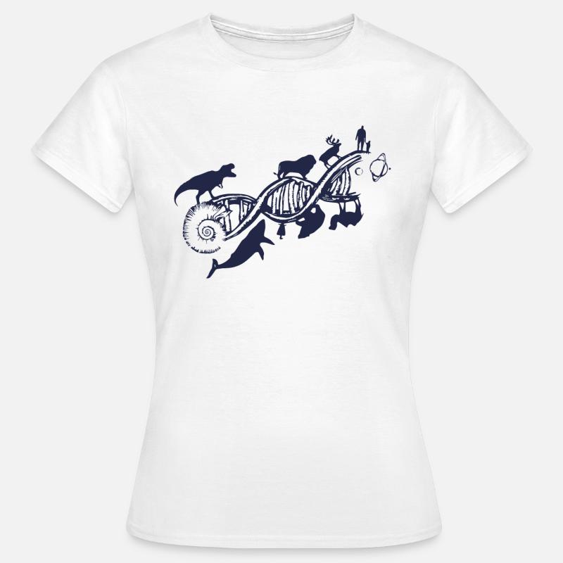 evolution - Dame-T-shirt - hvid