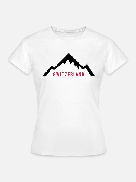 Switzerland Alps - Frauen T-Shirt - Weiß