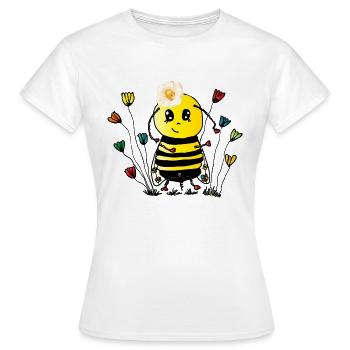 Apes bad bee - Women's T-Shirt - white - Front - AI Model Female 172 dark (172cm)