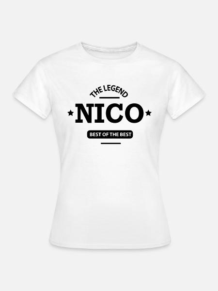 nico - Frauen T-Shirt - Weiß
