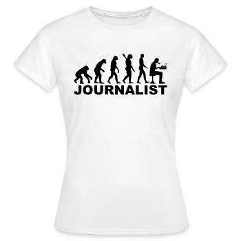 Journalist - Frauen T-Shirt - Weiß - Vorne - AI Model Female 172 dark (172cm)