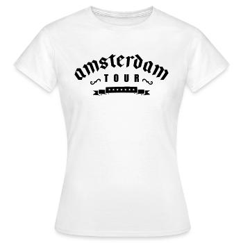 amsterdam tour - Frauen T-Shirt - Weiß - Vorne - AI Model Female 172 dark (172cm)