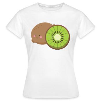 kiwi - T-shirt Femme - blanc - Devant - AI Model Female 172 dark (172cm)