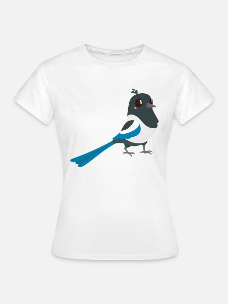 Elster - Frauen T-Shirt - Weiß