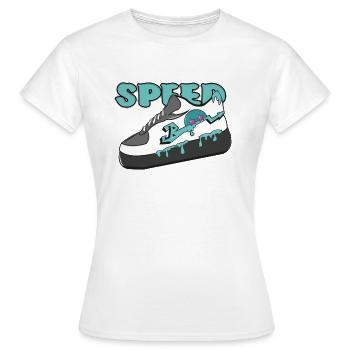 « , Speed,, Design femmes hommes - T-shirt Femme - blanc - Devant - AI Model Female 172 dark (172cm)