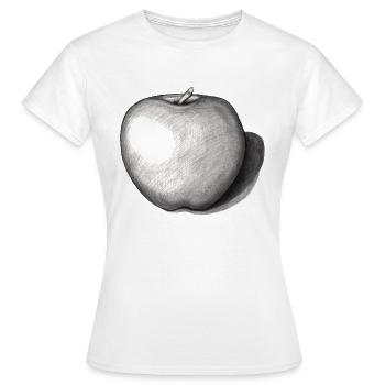Pomme Pomme Pomme pomme la pomme shirt cadeau art - T-shirt Femme - blanc - Devant - AI Model Female 172 dark (172cm)