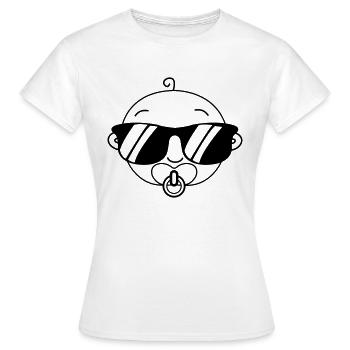 bébé - T-shirt Femme - blanc - Devant - AI Model Female 172 dark (172cm)
