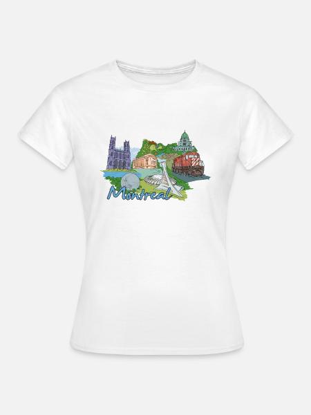 My favorite city design - Montréal - T-shirt Femme - blanc