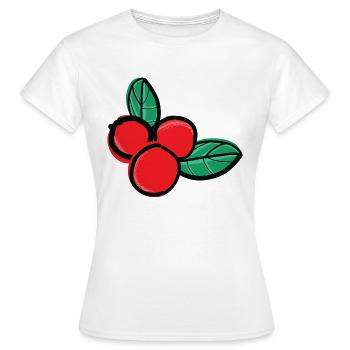 fruits de baies d’airelles - T-shirt Femme - blanc - Devant - AI Model Female 172 dark (172cm)