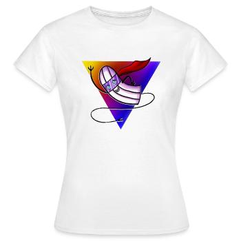 Super Tampon - T-shirt Femme - blanc - Devant - AI Model Female 172 dark (172cm)