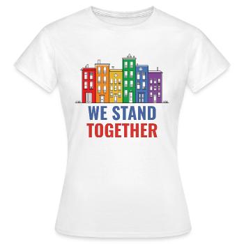 Gay Community LGBTQ Design - T-shirt Femme - blanc - Devant - AI Model Female 172 dark (172cm)