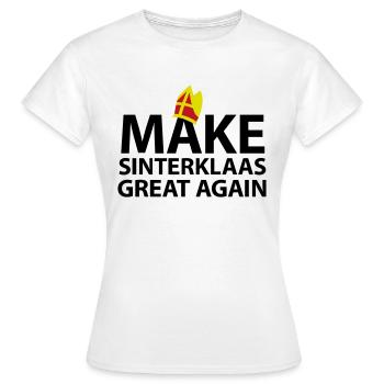 Rendre sa grandeur à Saint-Nicolas - T-shirt Femme - blanc - Devant - AI Model Female 172 dark (172cm)