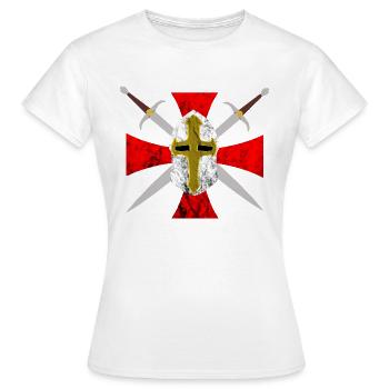 Tempel Ritter Kreuz Templerorden Templer Knights R - Frauen T-Shirt - Weiß - Vorne - AI Model Female 172 dark (172cm)