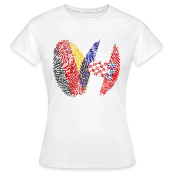 Fingerprint Croatia Croatia - Women's T-Shirt - white - Front - AI Model Female 172 dark (172cm)