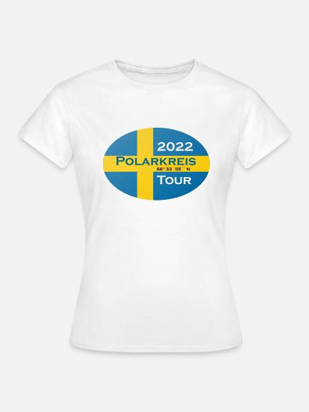 polarkreistour oval - Frauen T-Shirt - Weiß