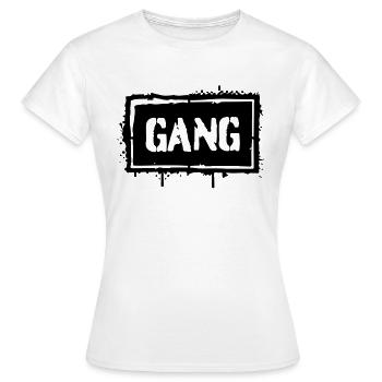 Gang - Frauen T-Shirt - Weiß - Vorne - AI Model Female 172 dark (172cm)
