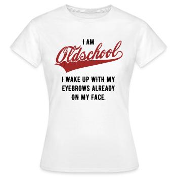 Oldschool Eyebrows - 2C Vector Edition - Women's T-Shirt - white - Front - AI Model Female 172 dark (172cm)