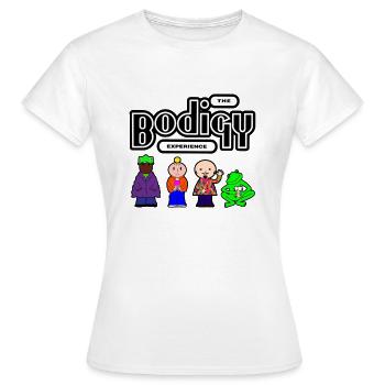 The Bodigy Experience - Women's T-Shirt - white - Front - AI Model Female 172 dark (172cm)