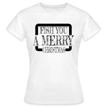 Tournois de pêche cadeaux d’anniversaire - T-shirt Femme - blanc - Devant - AI Model Female 172 dark (172cm)