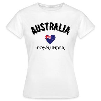 australia down under - Women's T-Shirt - white - Front - AI Model Female 172 dark (172cm)