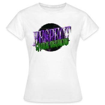 geek spaceship scifi sayings funny sayings - Frauen T-Shirt - Weiß - Vorne - AI Model Female 172 dark (172cm)