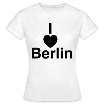 Design cool « I Love Berlin » pour lui et elle - T-shirt Femme - blanc - Devant - AI Model Female 172 dark (172cm)