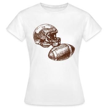 Ballsport - Frauen T-Shirt - Weiß - Vorne - AI Model Female 172 dark (172cm)