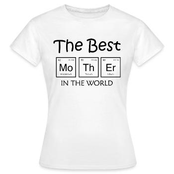 Tableau périodique MOTHER - T-shirt Femme - blanc - Devant - AI Model Female 172 dark (172cm)
