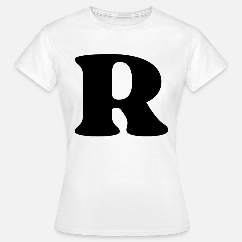 Letter r - Women's T-Shirt - white
