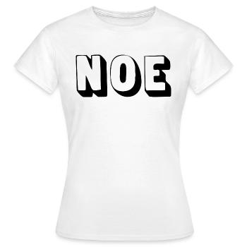 Name - Noe - Women's T-Shirt - white - Front - AI Model Female 172 dark (172cm)