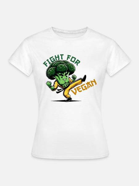 Kampf für Veganer | FIGHT FOR VEGAN - Frauen T-Shirt - Weiß