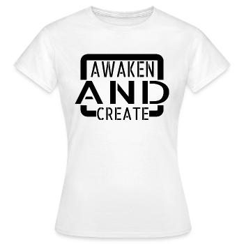 Découverte de soi amusante favorisant la créativité - T-shirt Femme - blanc - Devant - AI Model Female 172 dark (172cm)