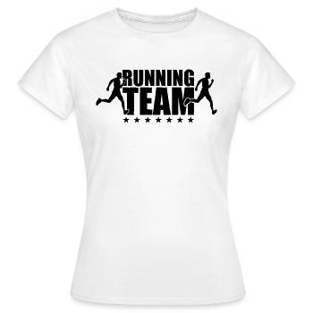 Équipe de course à pied - T-shirt Femme - blanc - Devant - AI Model Female 172 dark (172cm)