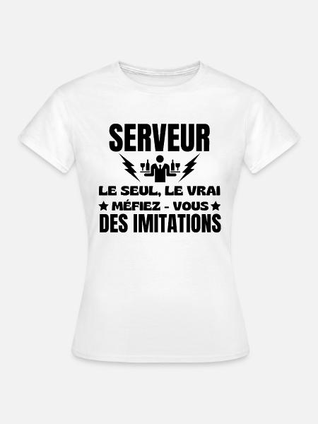 AUTHENTIC-SERVER - Frauen T-Shirt - Weiß