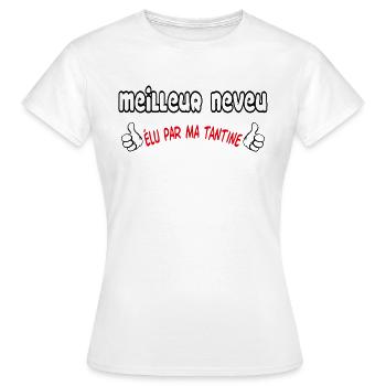 Best Nephew - Women's T-Shirt - white - Front - AI Model Female 172 dark (172cm)