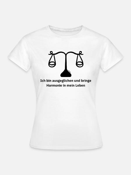 Sternzeichen Waage - Frauen T-Shirt - Weiß