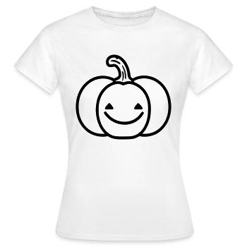 citrouille - T-shirt Femme - blanc - Devant - AI Model Female 172 dark (172cm)