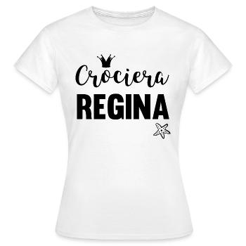 Crociera Regina Cruise Queen Kreuzfahrt Ges - Frauen T-Shirt - Weiß - Vorne - AI Model Female 172 dark (172cm)