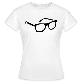 lunettes de soleil - T-shirt Femme - blanc - Devant - AI Model Female 172 dark (172cm)