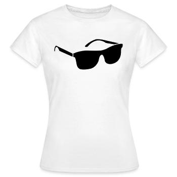 lunettes de soleil - T-shirt Femme - blanc - Devant - AI Model Female 172 dark (172cm)