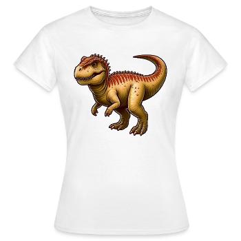 Dinosaure Tétranosaure - T-shirt Femme - blanc - Devant - AI Model Female 172 dark (172cm)