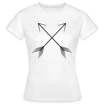 Flèches - T-shirt Femme - blanc - Devant - AI Model Female 172 dark (172cm)